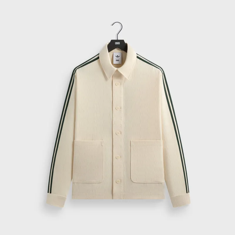 Kith for adidas Football Monogram Jacket - Sandrift sold by Kith