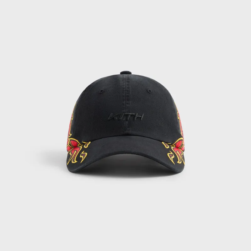 Kith for adidas Football Flames Cap - Black / Orange sold by Kith
