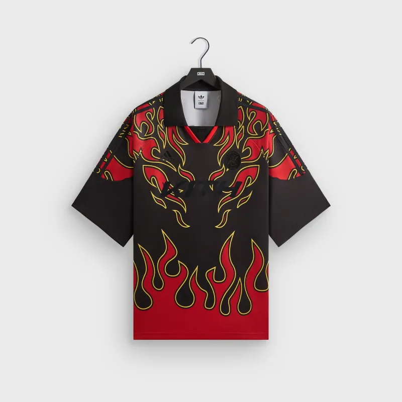 Kith for adidas Football Flame Soccer Jersey - Black sold by Kith