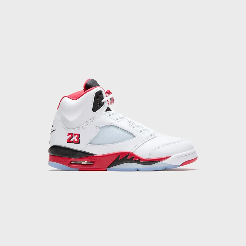 Jordan Air Jordan 5 Retro OG - White / Fire Red / Black sold by Kith