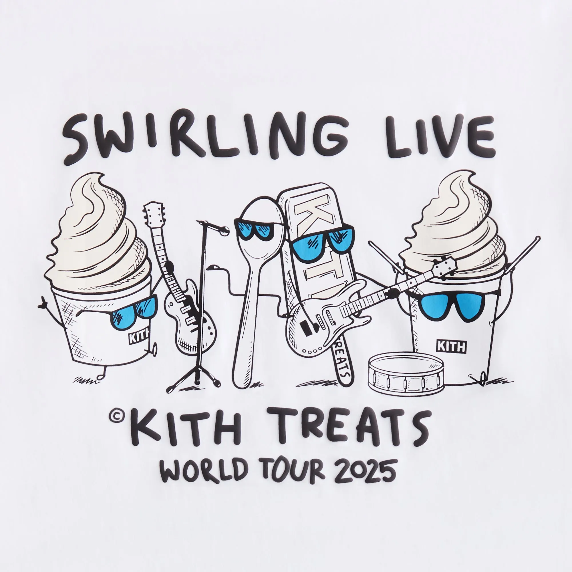 Kith Treats Swirling Live Tour Vintage Pocket Tee - White sold by Kith product image thumbnail 4