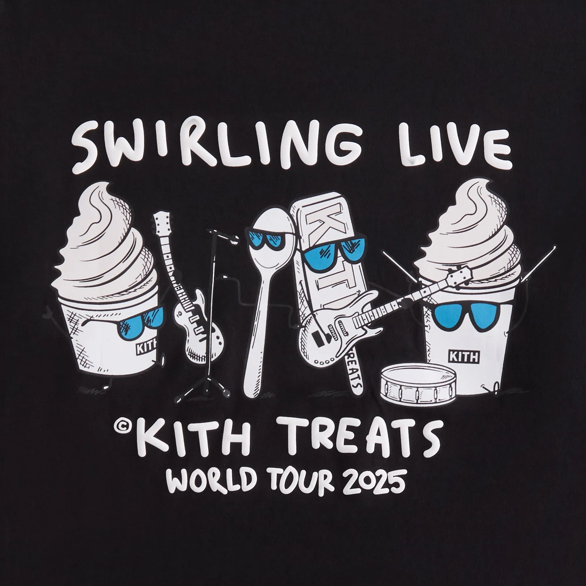 Kith Treats Swirling Live Tour Vintage Pocket Tee - Black sold by Kith product image thumbnail 4
