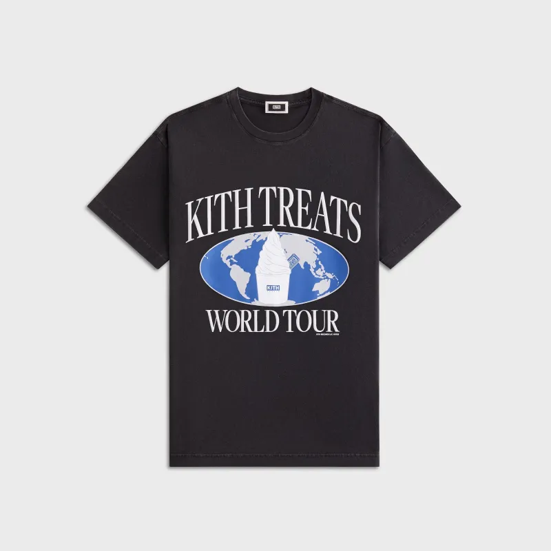 Kith Treats S.W.I.R.L. Tour Vintage Tee - Black sold by Kith