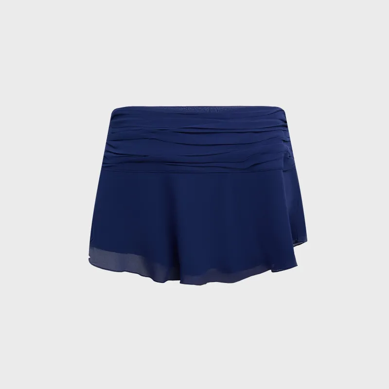 GUIZIO Eda Mini Skirt - Navy sold by Kith