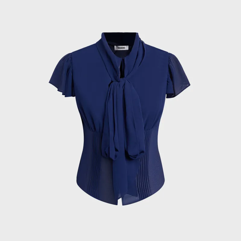 GUIZIO Ara Top - Navy sold by Kith