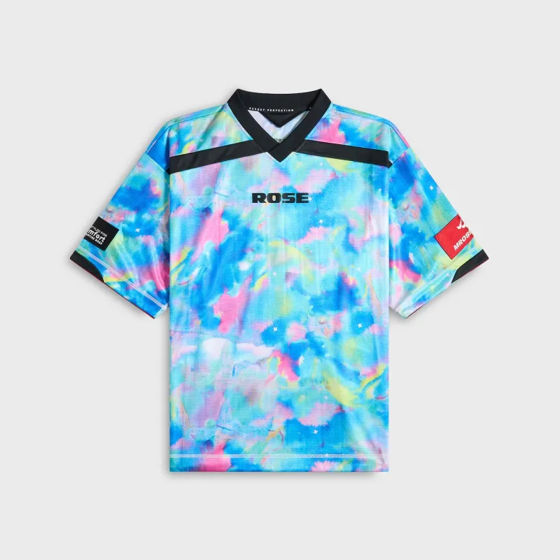 Martine Rose Printed Football Top - Blue Watercolor sold by Kith