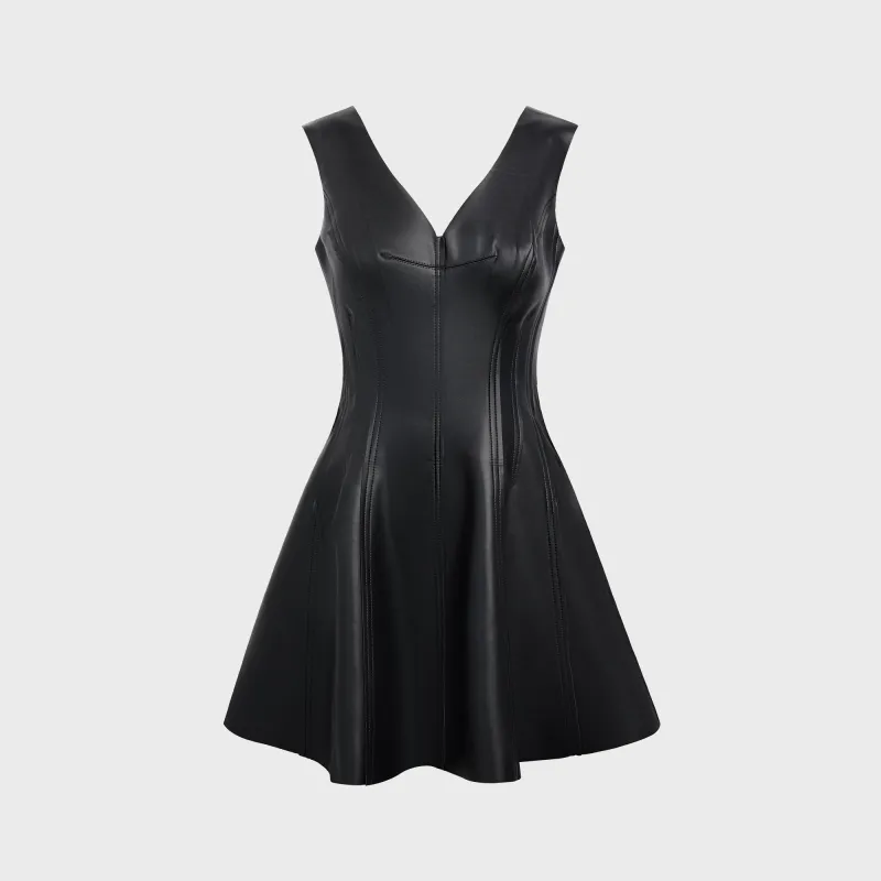 Norma Kamali Grace Mini Dress - Black sold by Kith
