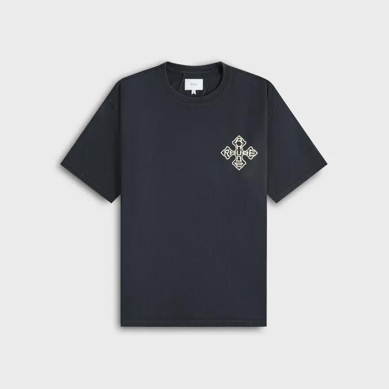 Rhude Cross Tee - Vintage Black made by Rhude