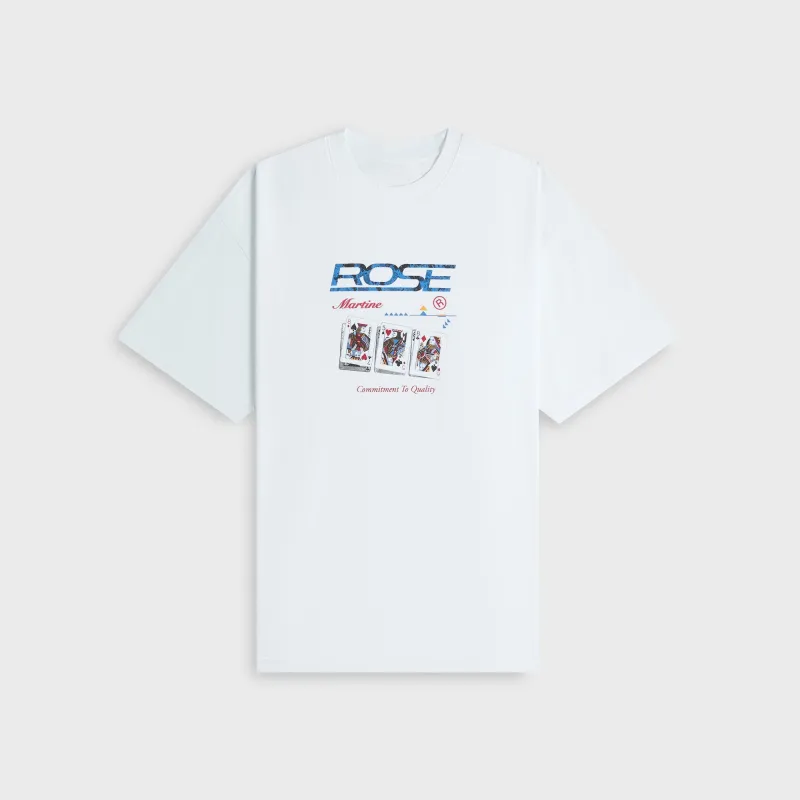 Martine Rose Playing Cards Oversized Tee - White sold by Kith