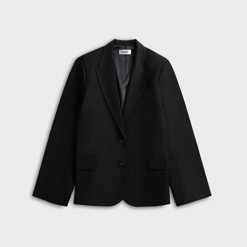 GUIZIO Oversized Blazer - Black sold by Kith