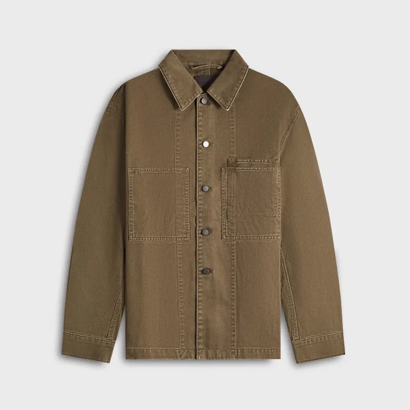 Lemaire Workwear Overshirt - Moss Green sold by Kith