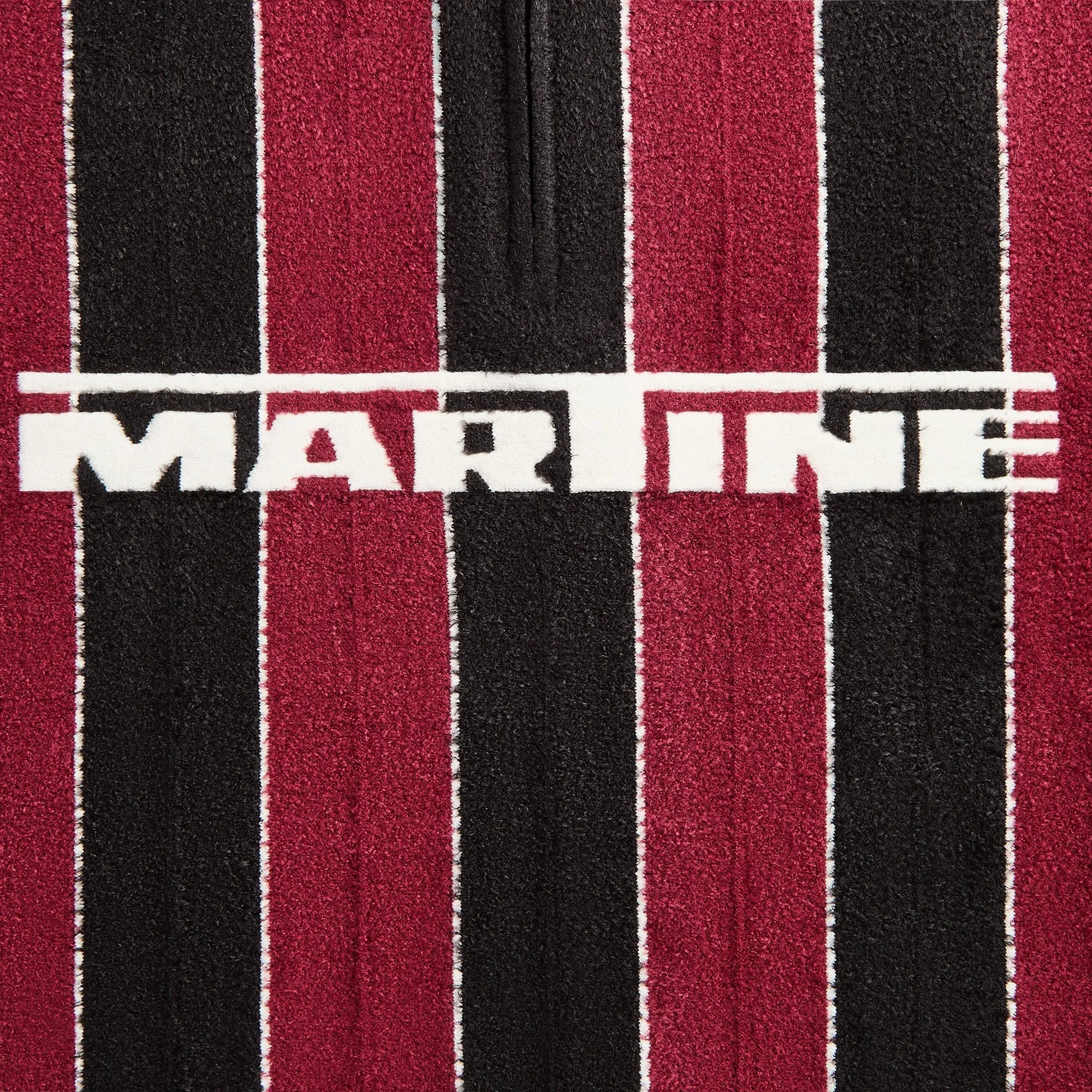 Martine Rose Sporty Logo Polo - Black / Burgundy sold by Kith product image thumbnail 3