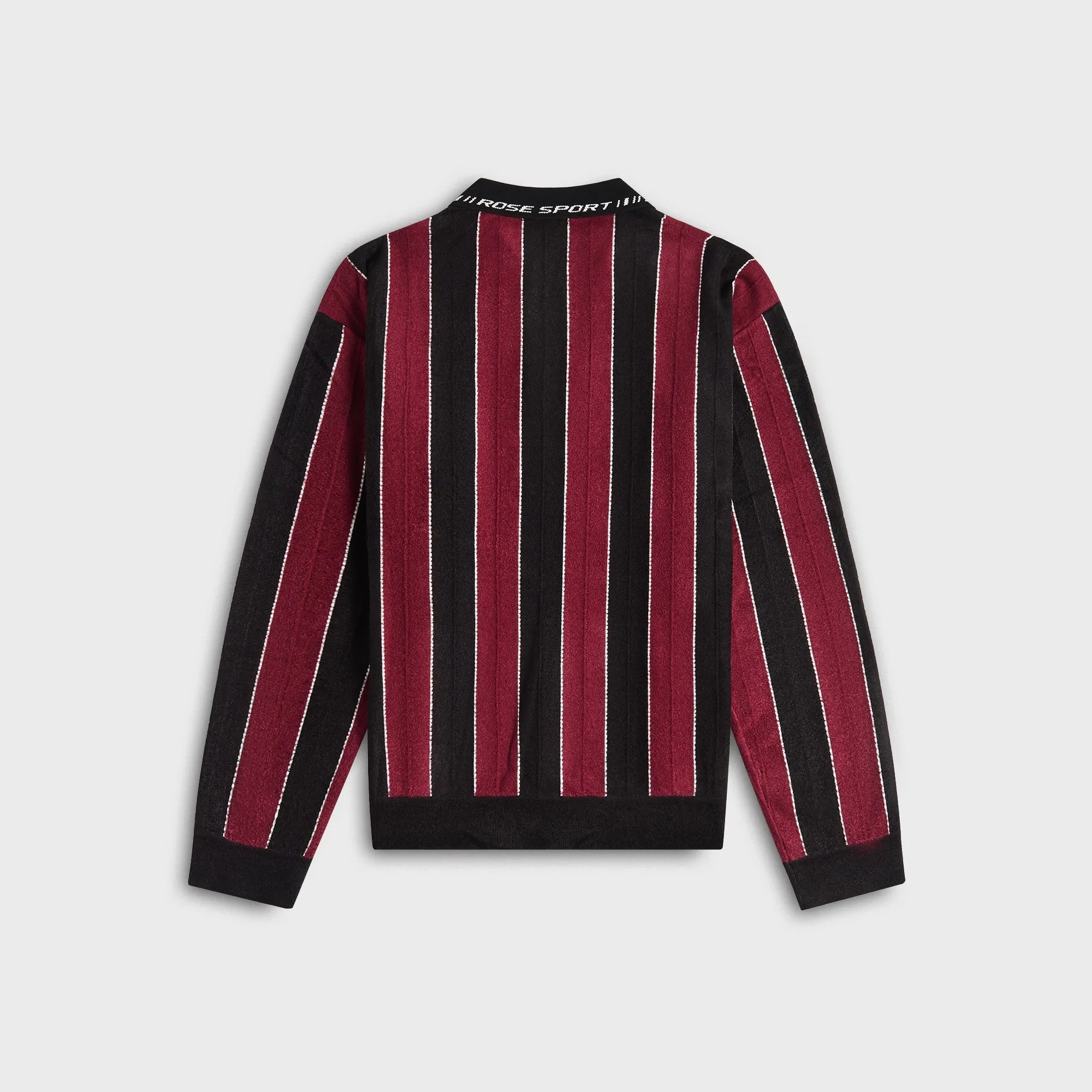 Martine Rose Sporty Logo Polo - Black / Burgundy sold by Kith product image thumbnail 2