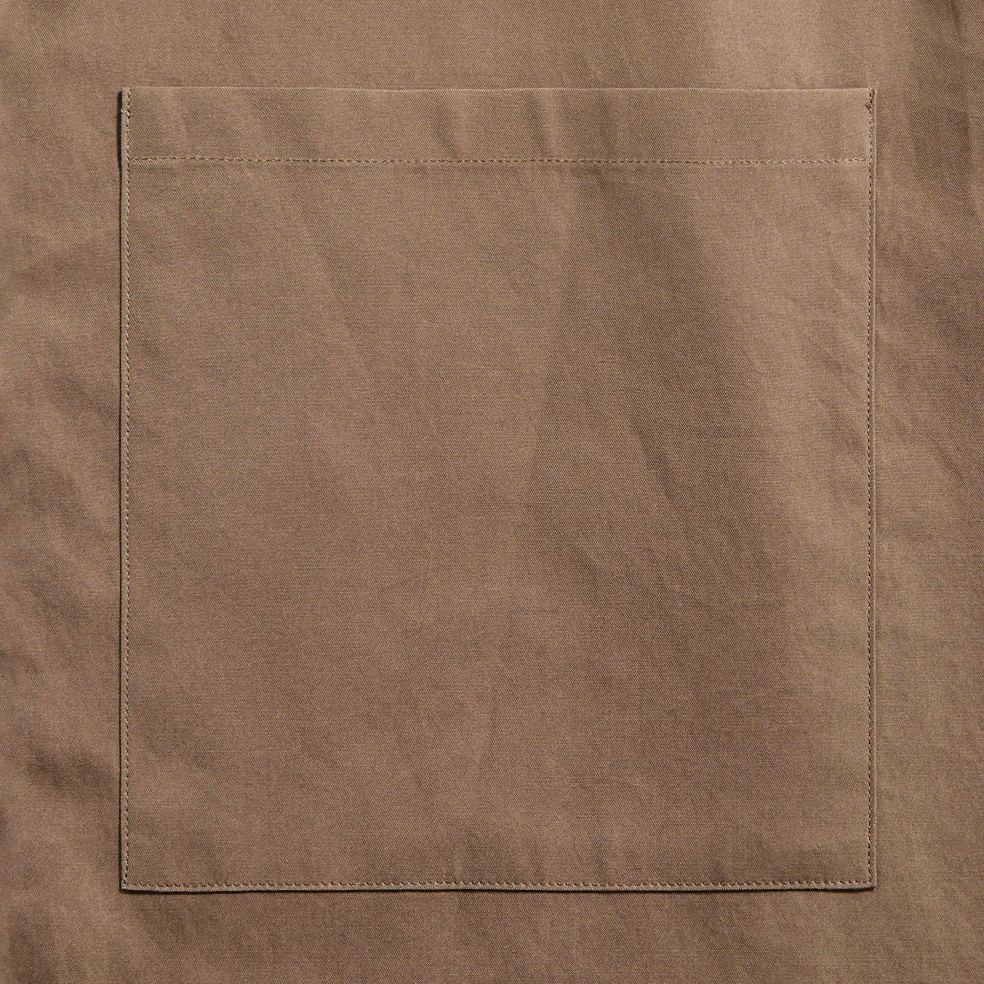 Auralee Washed Finx Cotton Shirt - Brown sold by Kith product image thumbnail 3
