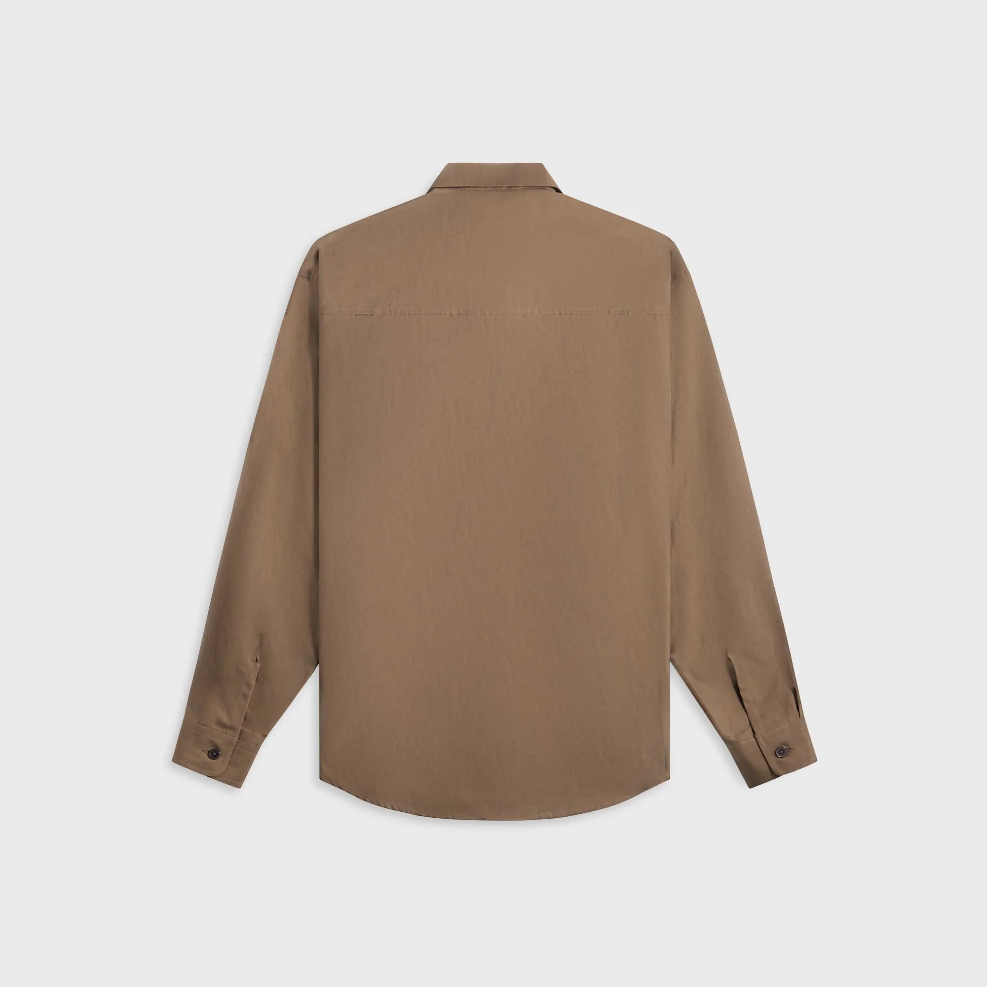 Auralee Washed Finx Cotton Shirt - Brown sold by Kith product image thumbnail 2