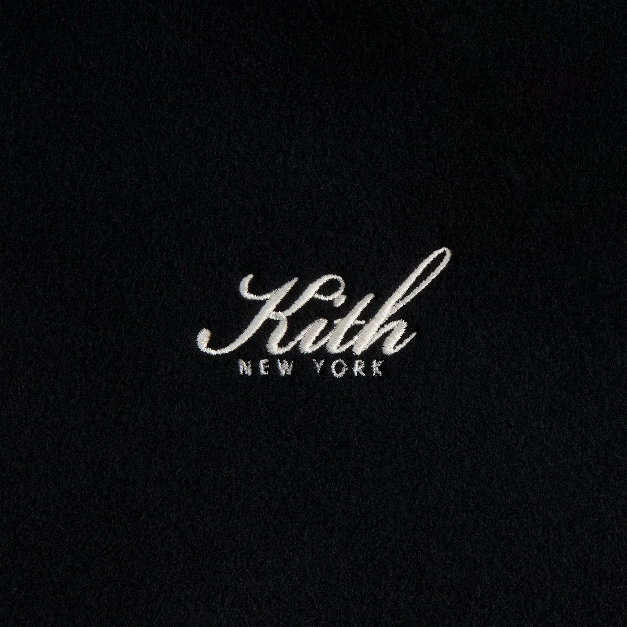 Kith for the New York Yankees Melton Wool Raglan Varsity Jacket - Black sold by Kith product image thumbnail 5