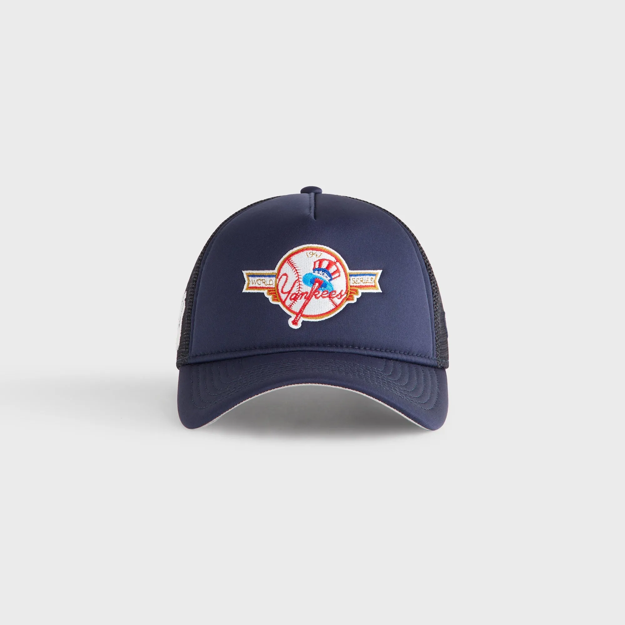 Kith & New Era for the New York Yankees Top Hat 9FORTY A Frame Trucker Snapback - Nocturnal sold by Kith