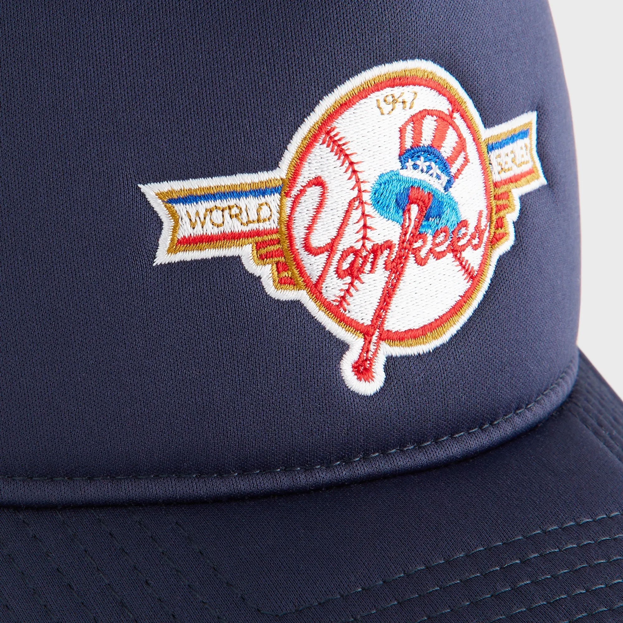 Kith & New Era for the New York Yankees Top Hat 9FORTY A Frame Trucker Snapback - Nocturnal sold by Kith product image thumbnail 5