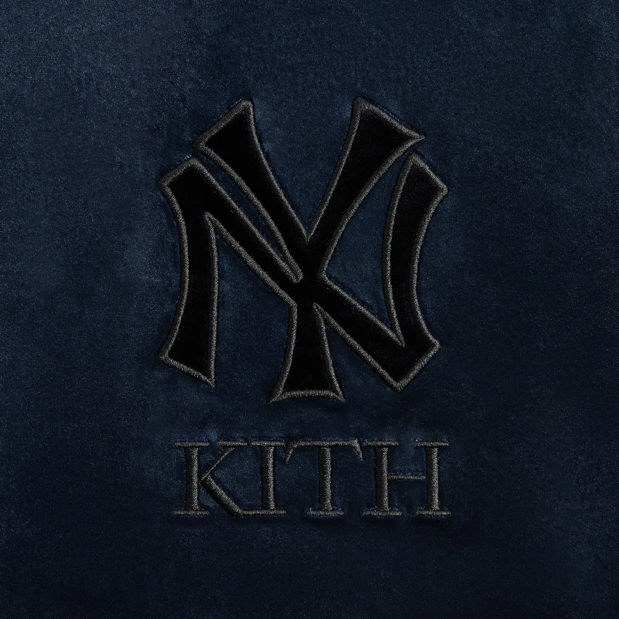 Kith for the New York Yankees Luxe Velour Track Jacket - Nocturnal sold by Kith product image thumbnail 4