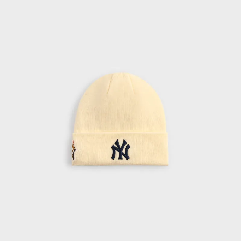 Kith & New Era for the New York Yankees Knit Beanie - Sandrift sold by Kith