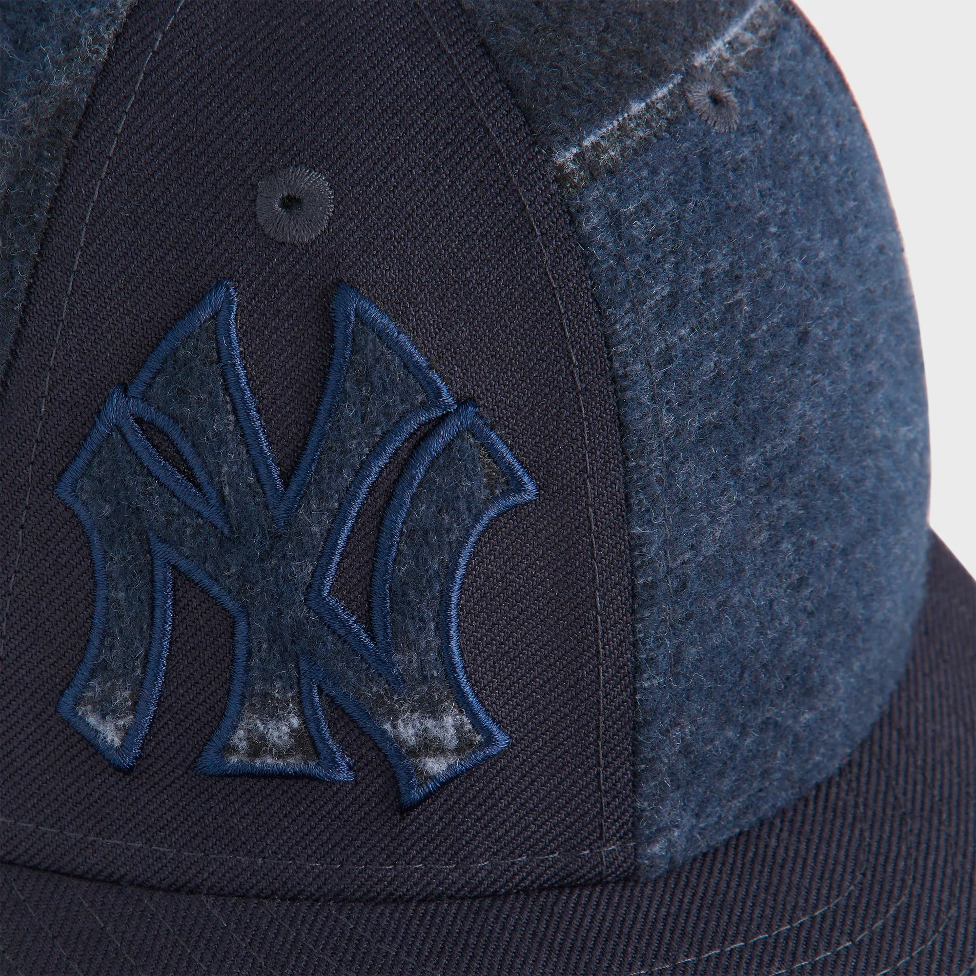 Kith & New Era for the New York Yankees Patchwork Wool 59FIFTY Low Profile Cap - Nocturnal sold by Kith product image thumbnail 5