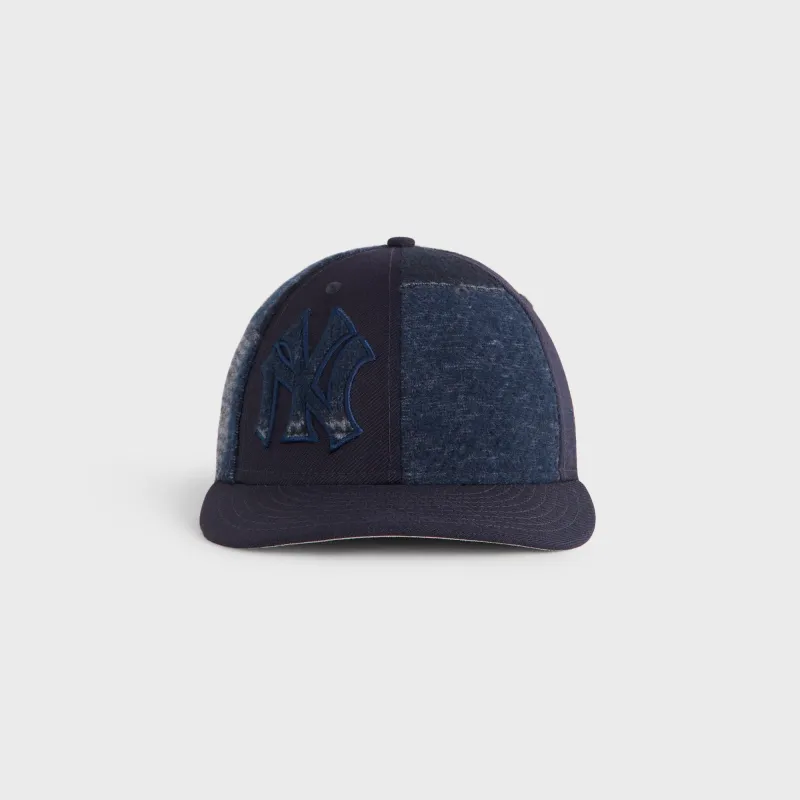 Kith & New Era for the New York Yankees Patchwork Wool 59FIFTY Low Profile Cap - Nocturnal sold by Kith