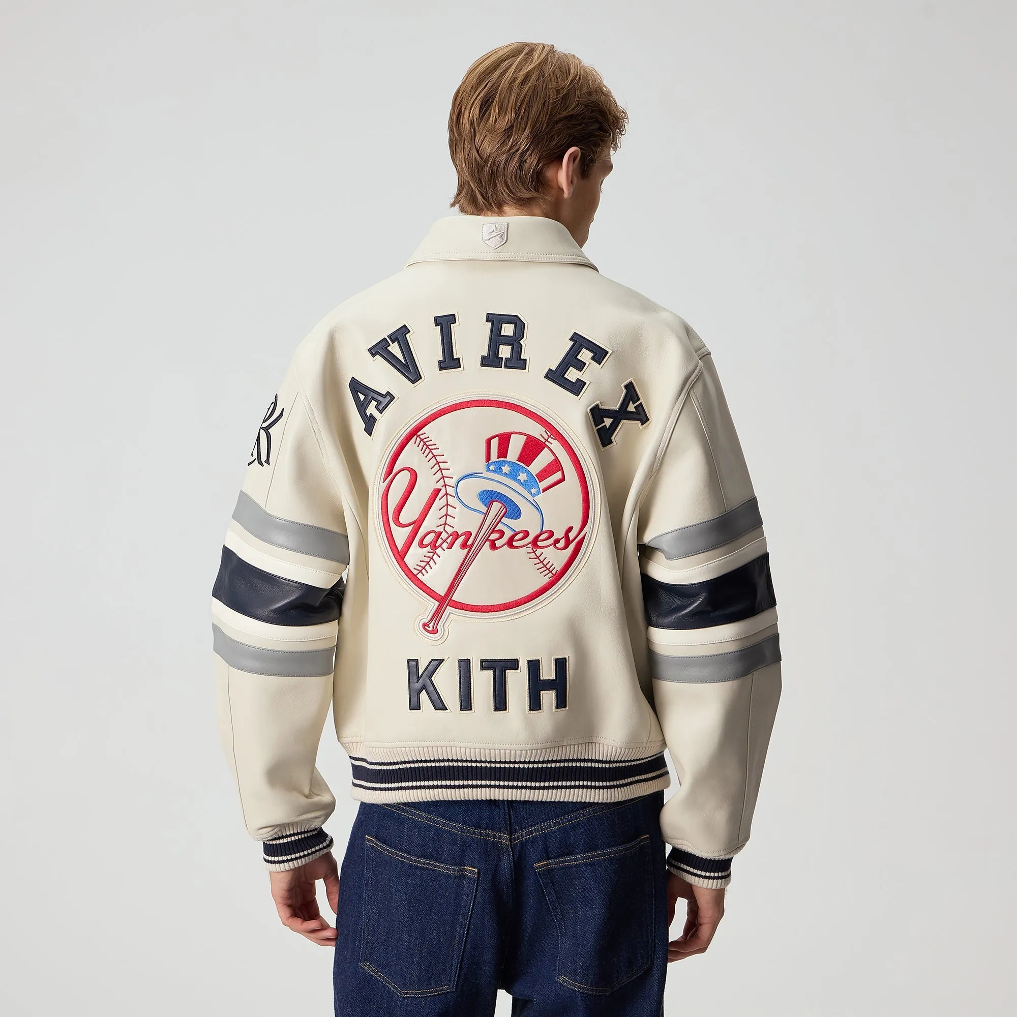 Kith & AVIREX for the New York Yankees Leather Jacket - Article sold by Kith product image thumbnail 3