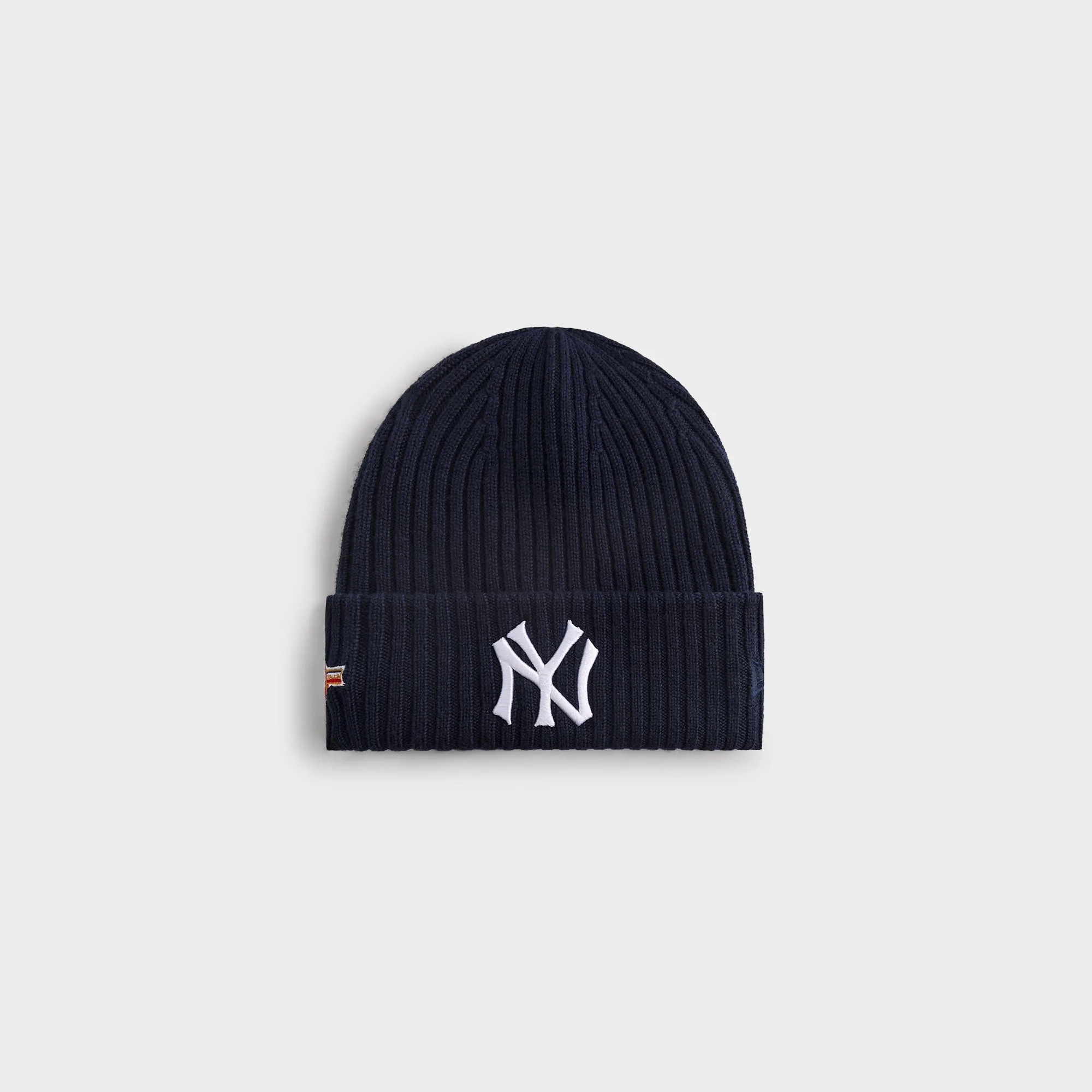 Kith & New Era for the New York Yankees Merino Knit Beanie - Nocturnal sold by Kith