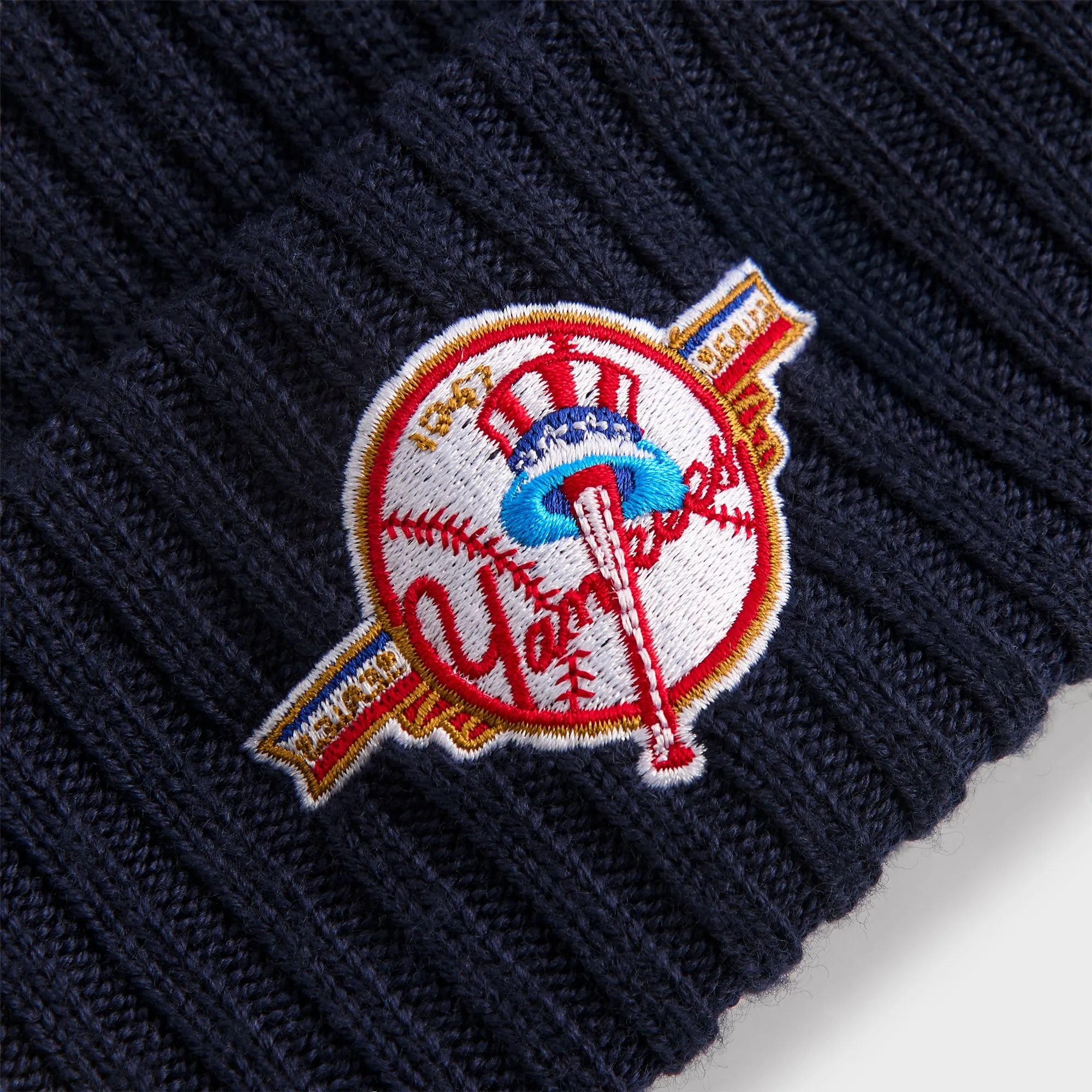 Kith & New Era for the New York Yankees Merino Knit Beanie - Nocturnal sold by Kith product image thumbnail 4