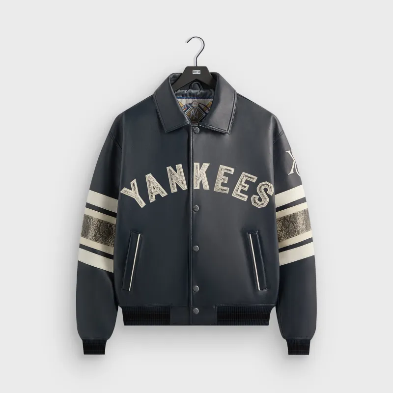 Kith & AVIREX for the New York Yankees Leather Jacket - Nocturnal / Snake sold by Kith