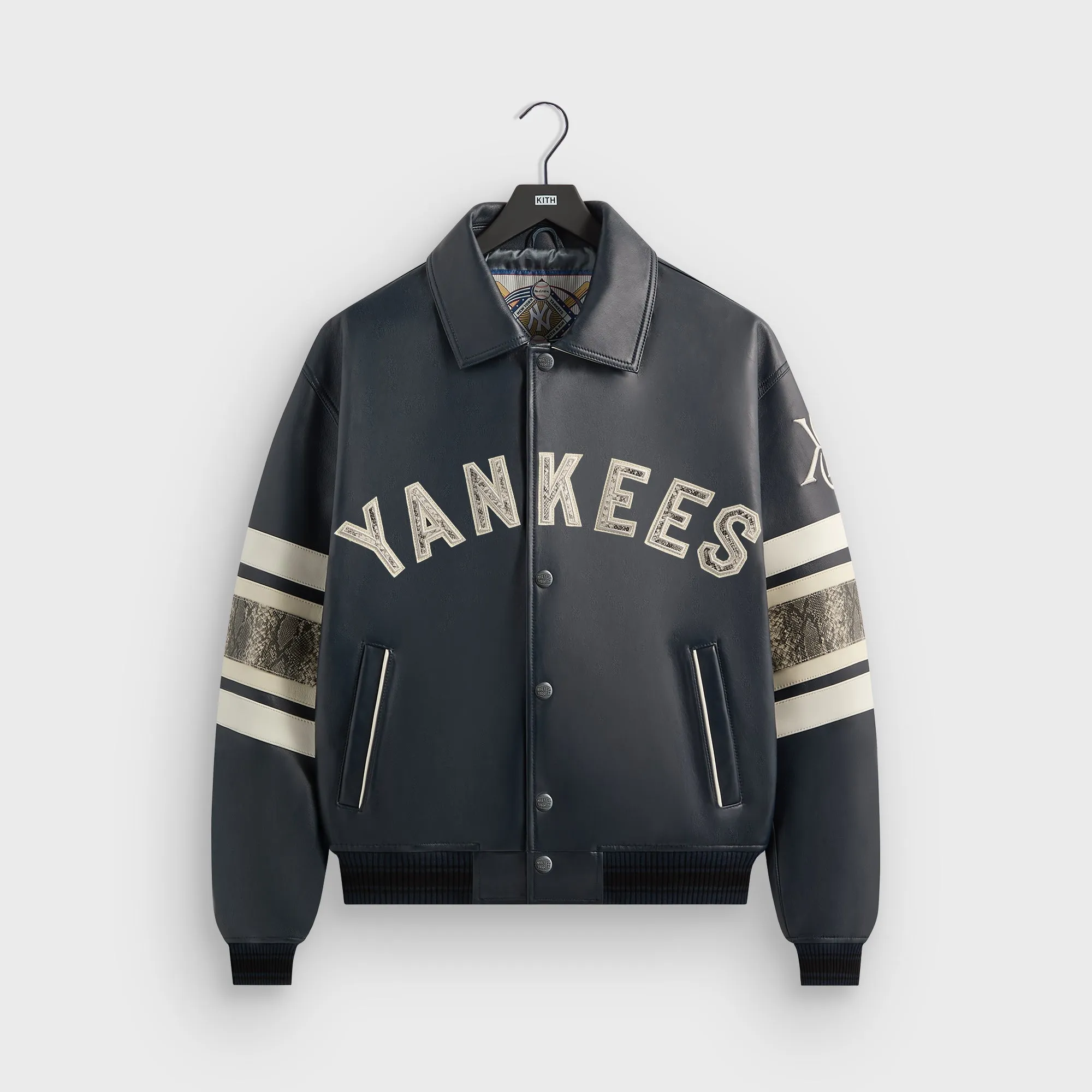 Kith & AVIREX for the New York Yankees Leather Jacket - Nocturnal / Snake sold by Kith