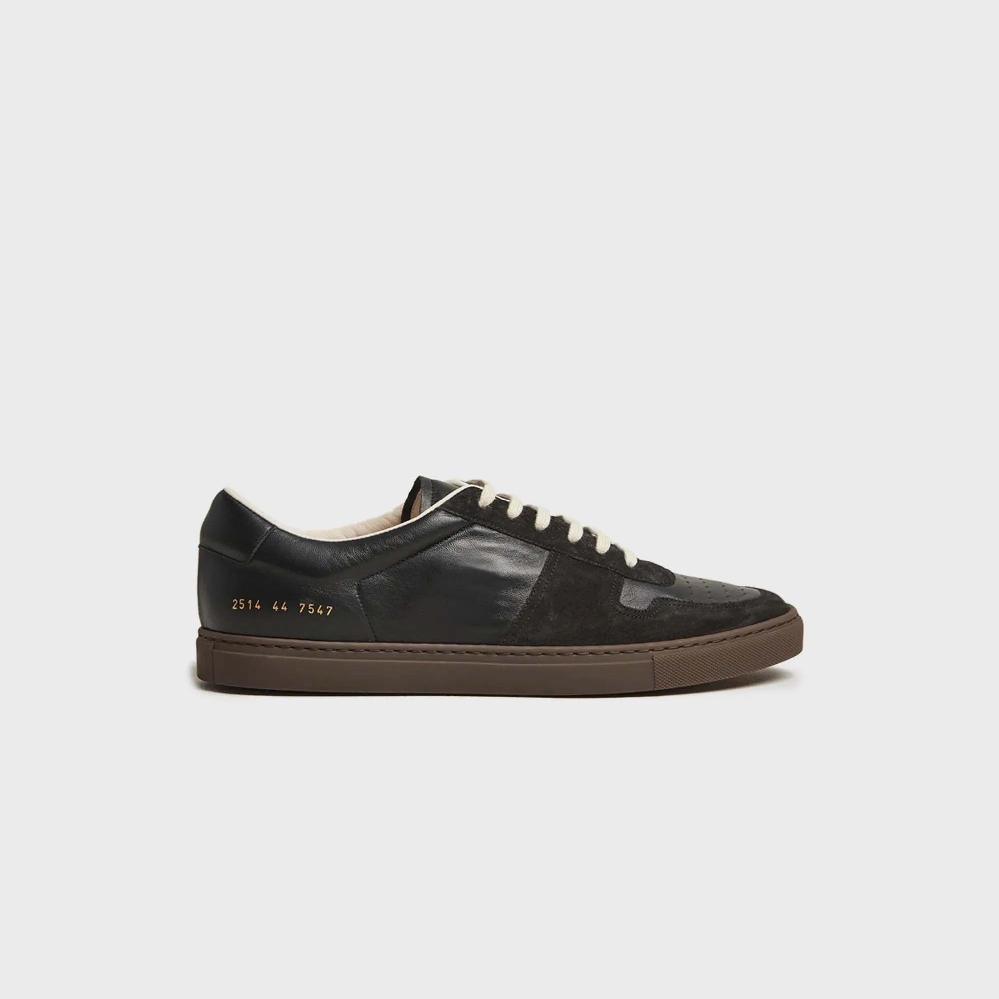 Common Projects BBall Slim Gum Brown Sole - Black sold by Kith