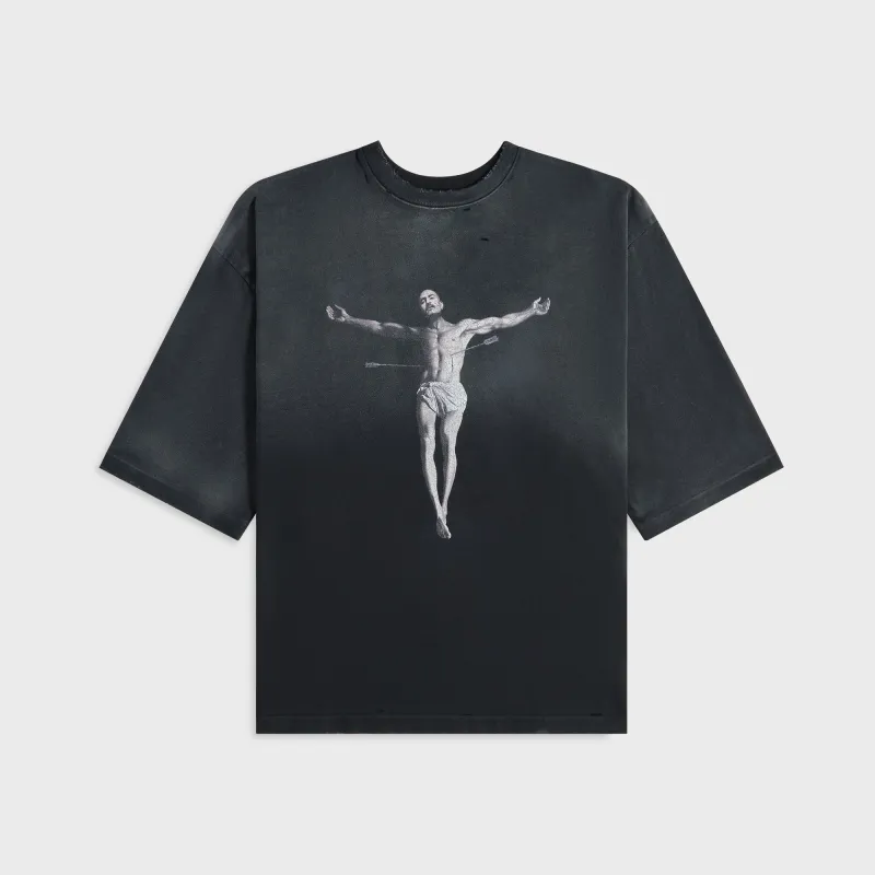 Willy Chavarria Tarantula Buffalo Tee - Black sold by Kith