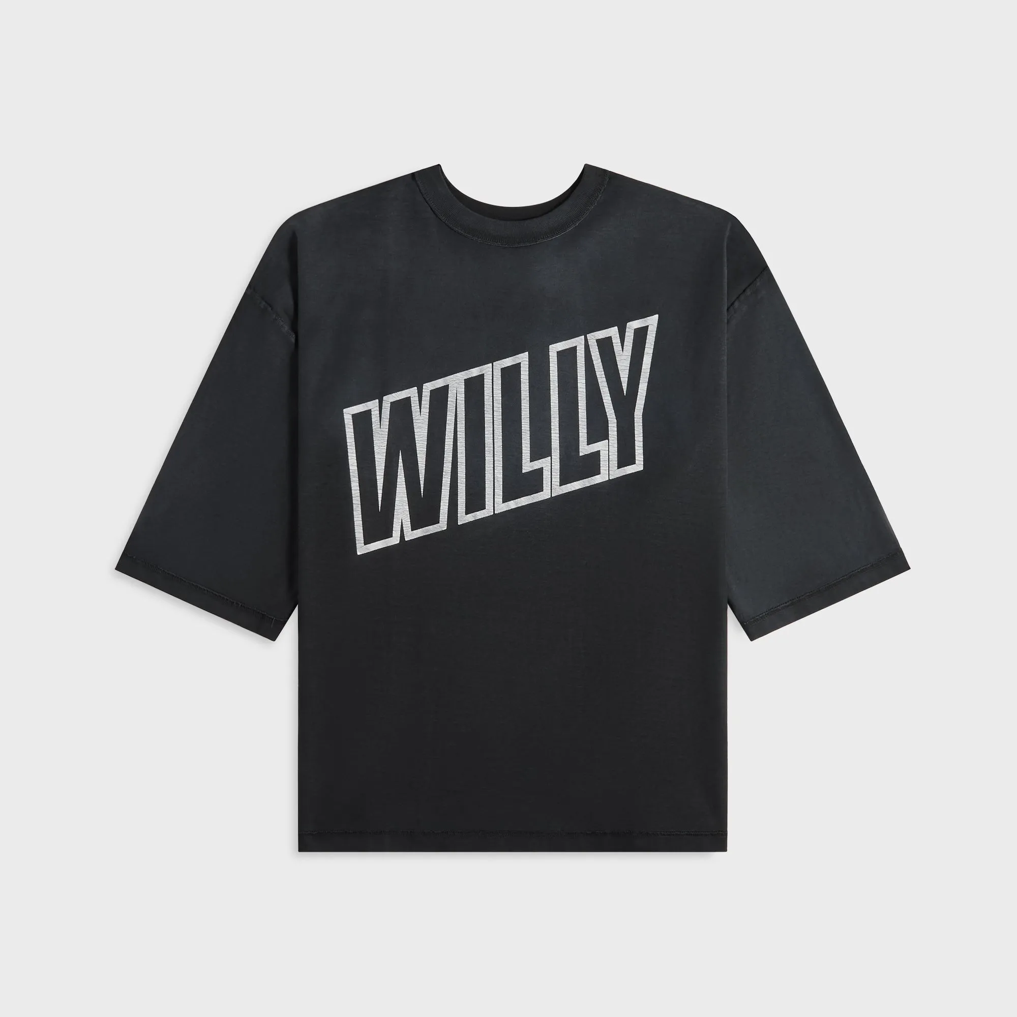 Willy Chavarria Inside Out "Willy" Buffalo Tee - Black sold by Kith