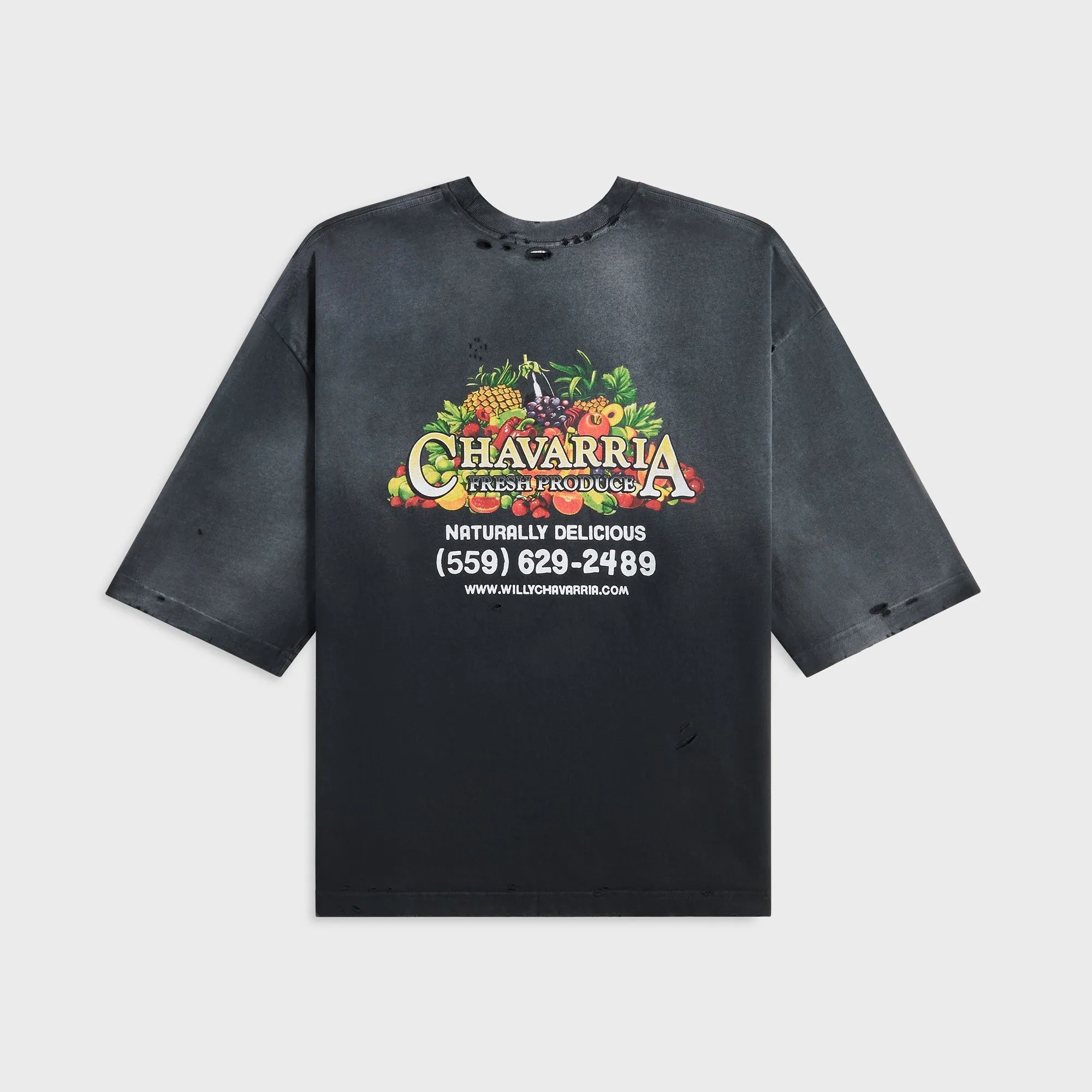 Willy Chavarria Fresh Produce Buffalo Tee - Black sold by Kith product image thumbnail 2