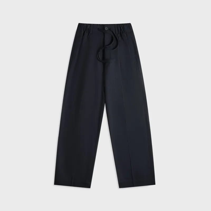 Studio Nicholson Noam Tropical Wool Pant - Darkest Navy sold by Kith
