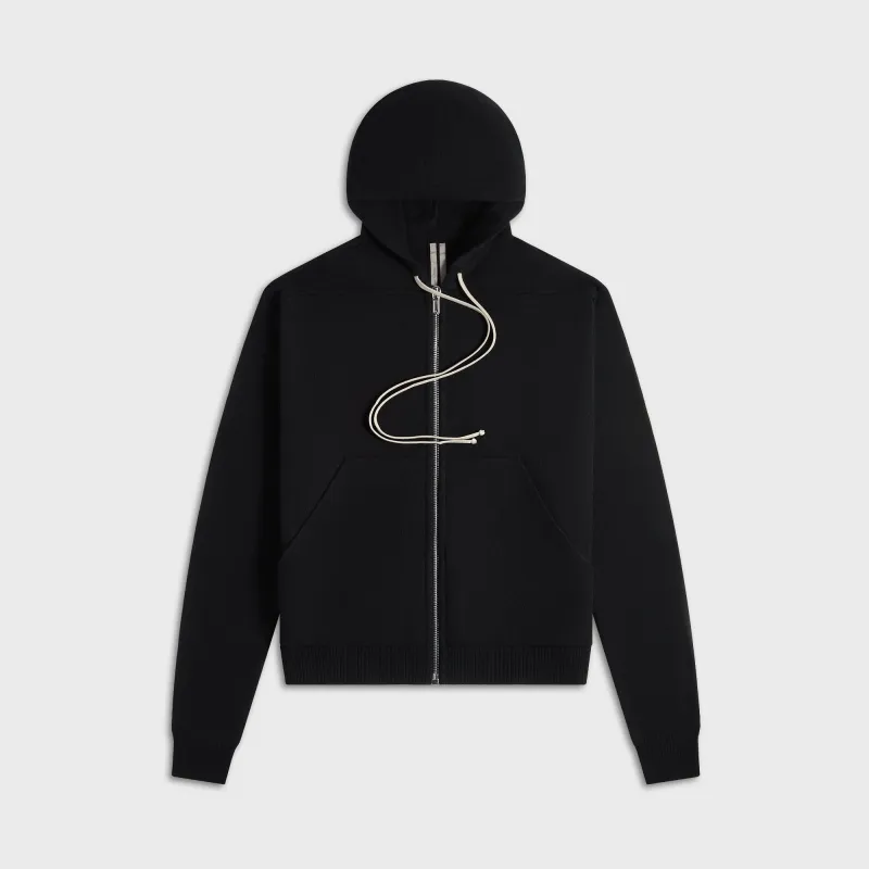 Rick Owens Zipped Hoodie - Black sold by Kith