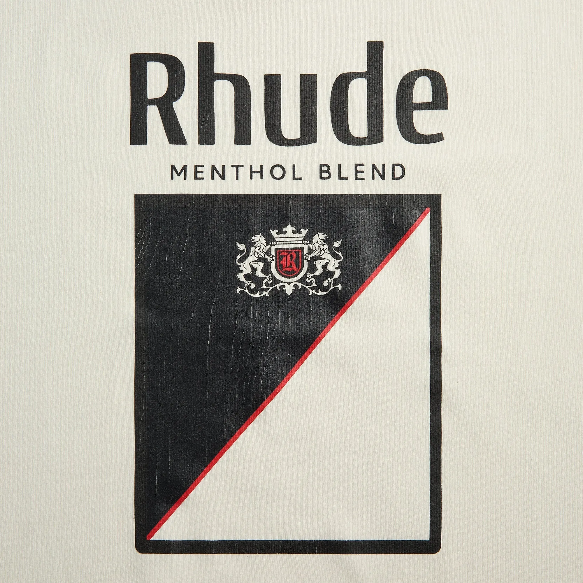 Rhude Collins Fumar Tee - Vintage White / Black / Red sold by Kith product image thumbnail 3