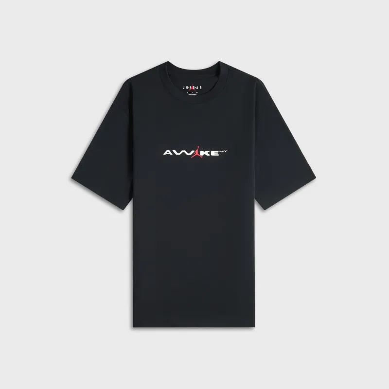 Jordan x Awake Tee - Black / University Red / White sold by Kith
