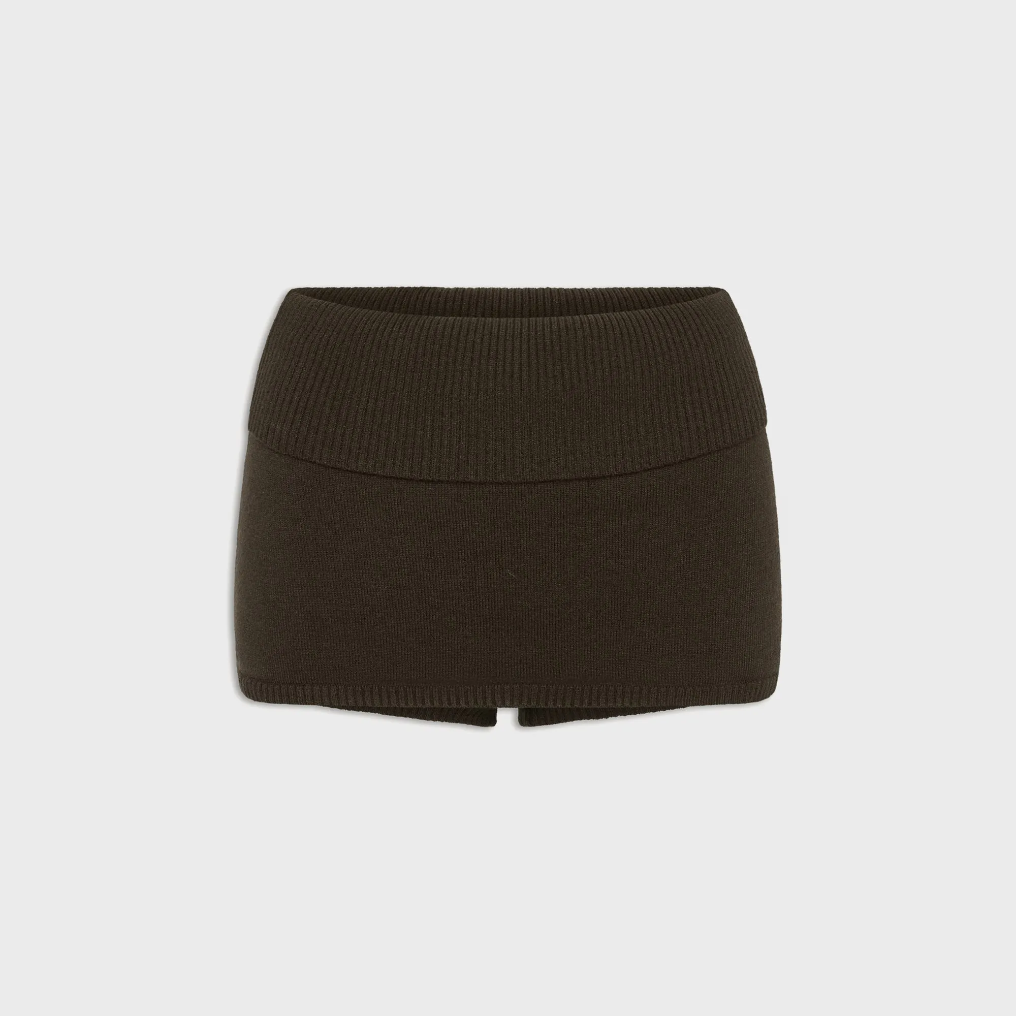 Frankies Bikinis Briar Cloud Knit Skort - Chocolate Brown sold by Kith