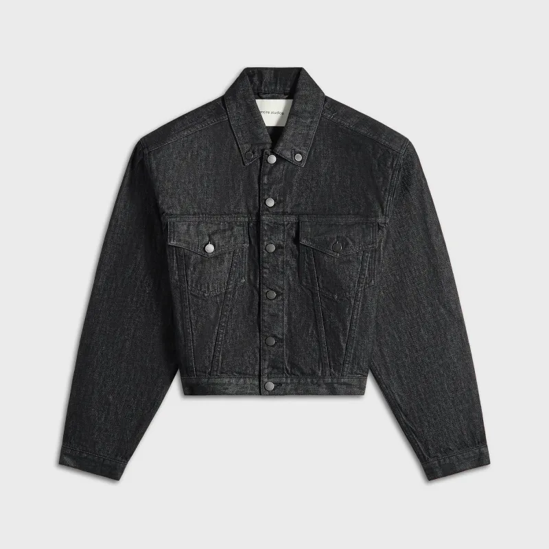 Entire Studios Shrunken Denim Jacket - Raw Black made by Kith