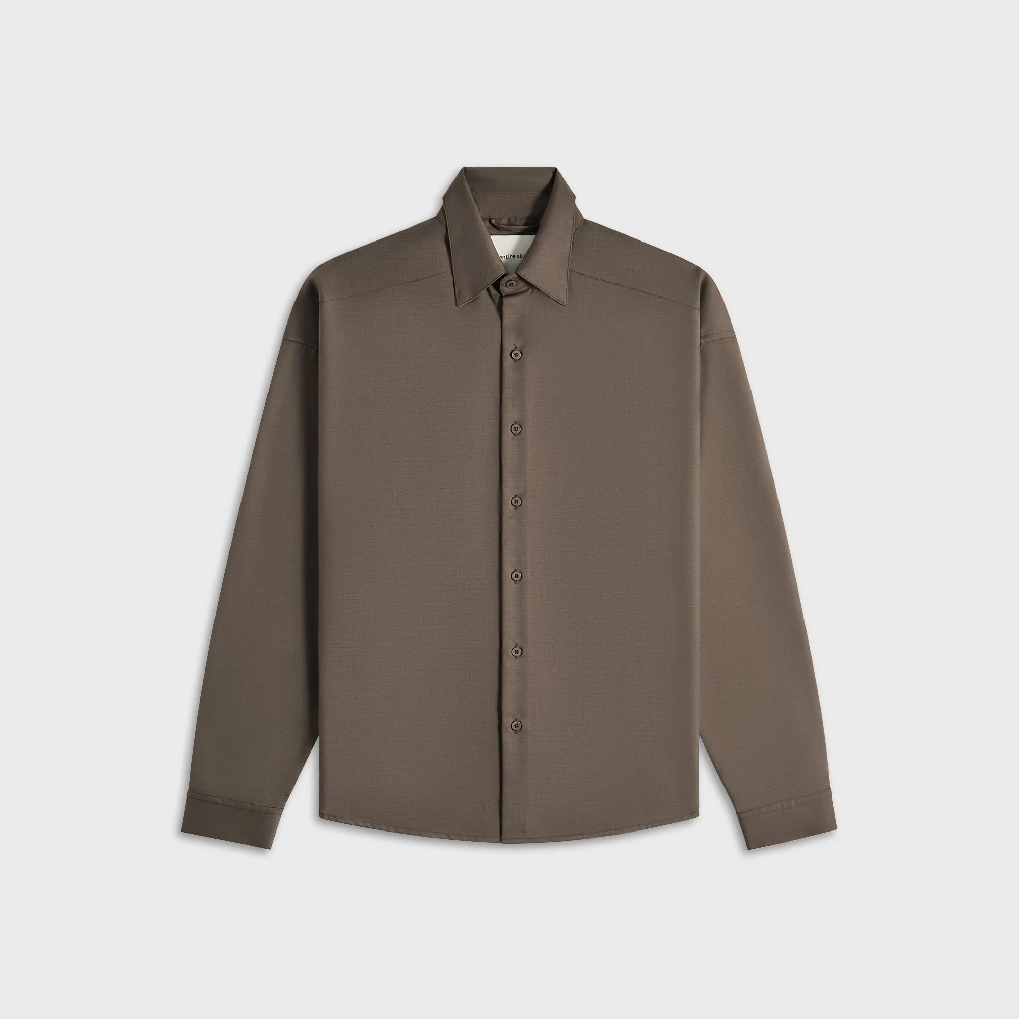 Entire Studios Miller Shirt Wool - Taupe sold by Kith