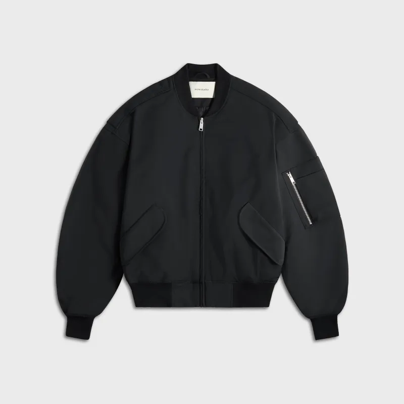 Entire Studios Broad Bomber Wool - Black sold by Kith