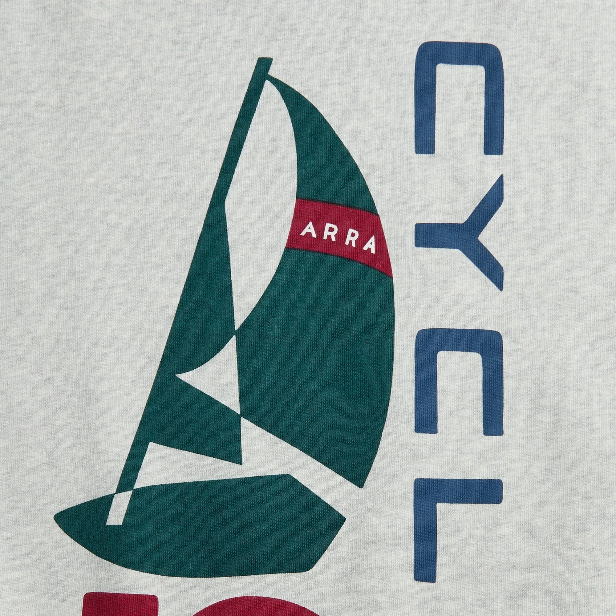 by Parra Sail Bike Crew Neck Sweatshirt - Heather Grey sold by Kith product image thumbnail 3