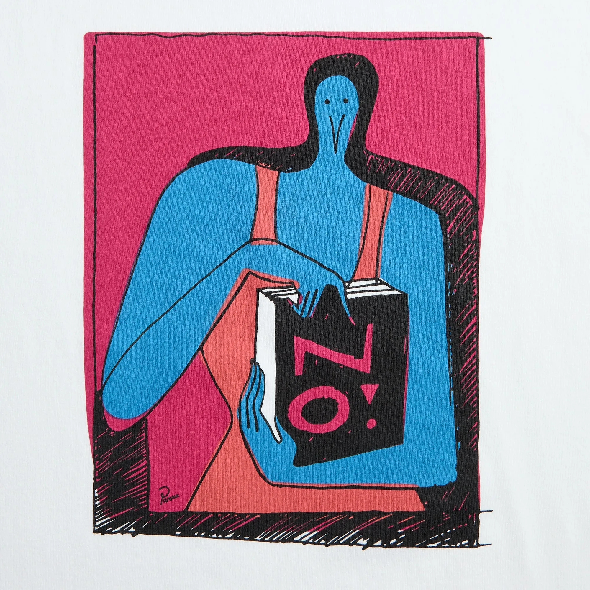 by Parra No Books Tee - White sold by Kith product image thumbnail 3