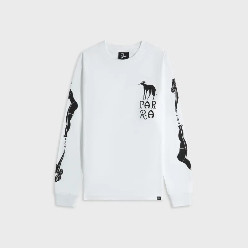 by Parra Dog Training Long Sleeve Tee - White sold by Kith