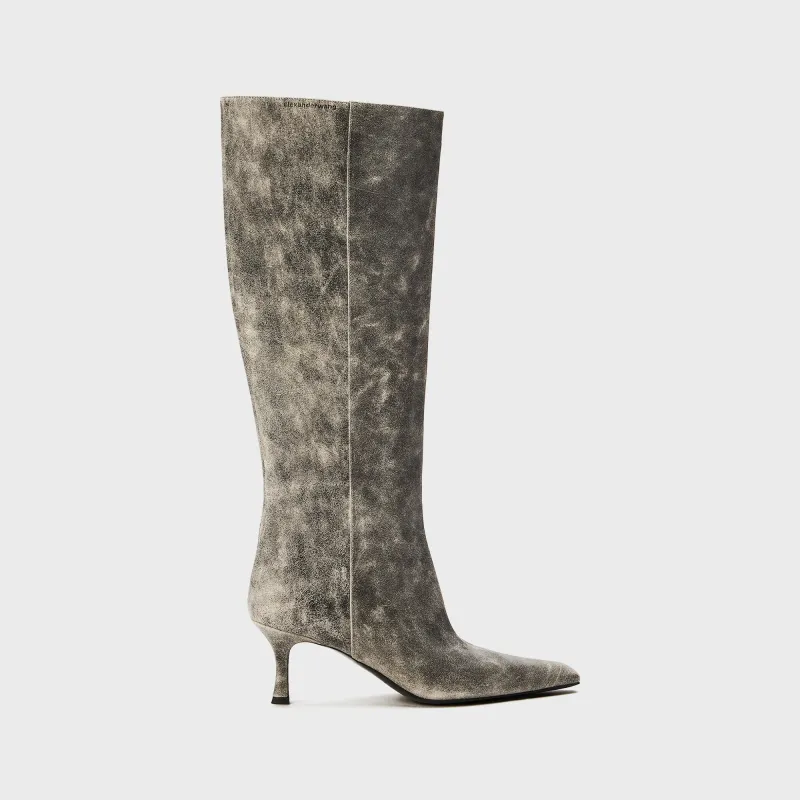 Alexander Wang Vera Boot - Black Crackle Grey sold by Kith