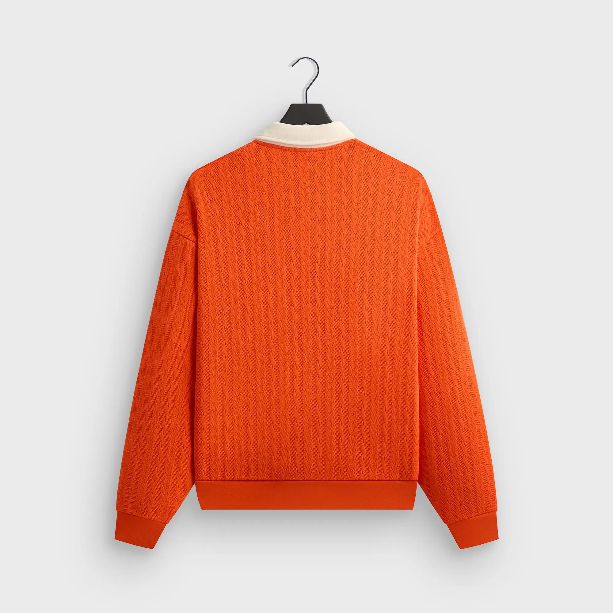 Kith for the New York Yankees Cable Fleece Nelson Sweatshirt - Poppy sold by Kith product image thumbnail 4