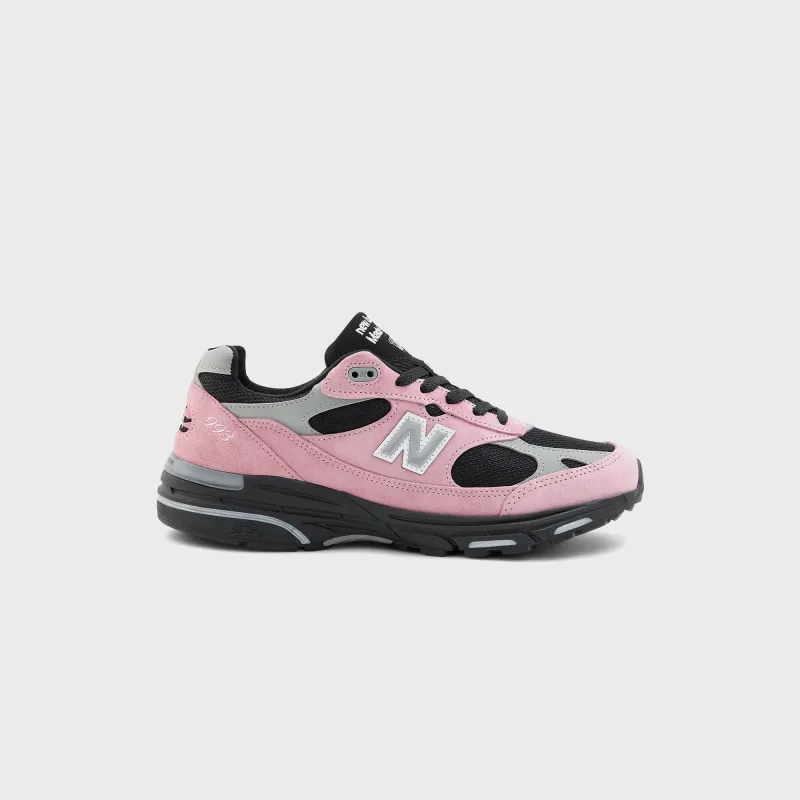 New Balance Made in USA 993 - Pink Taffy / Black / Slate / Grey sold by Kith