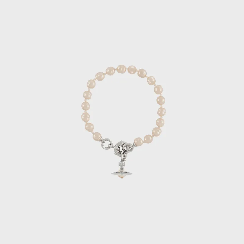 Vivienne Westwood Aleksa Bracelet - Creamrose Pearl sold by Kith